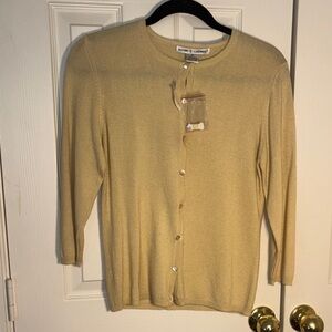 Autumn Cashmere Pale Yellow Cardigan Sweater